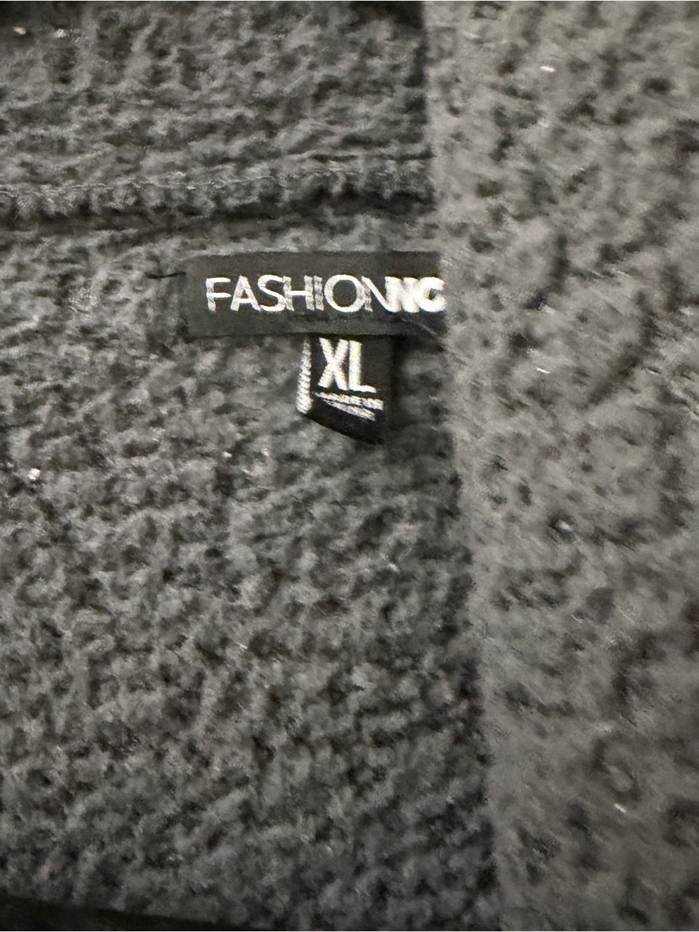 Fashion Nova Charcoal Hooded Teddy Coat - Picture 4 of 5